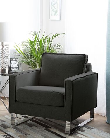 Fabric Armchair Graphite Grey VIND