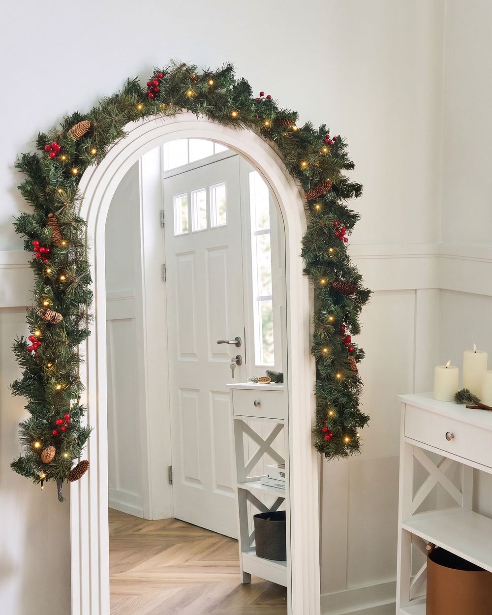 Guirnalda de Navidad LED TENALA 270 cm Verde
