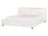 Cama Tela LINARDS 160 x 200 cm Blanco crema
