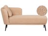 Chaise longue bouclé lichtbruin linkszijdig ARTHEZE_930114