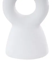 Świecznik SPARTA 17 cm Ceramika Złamana biel_846180