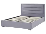 Bett mit Stauraum ROUEN Samtstoff Dunkelgrau 160 x 200 cm_843809