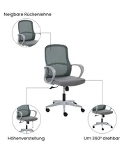 Bürostuhl SENTA Grau_1071001