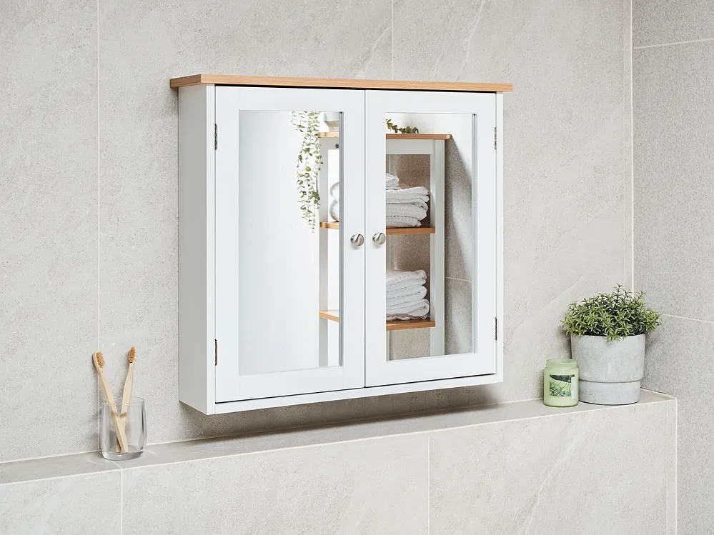 Bad-Spiegelschrank ALAMOS 65 cm 60 cm Weiss_1155660