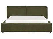 Bed Boucle LINARDS 160 x 200 cm (EU King Size) Dark Green_930523