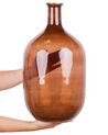 Glass Decorative Vase 51 cm Golden Brown DALCHINI_867359