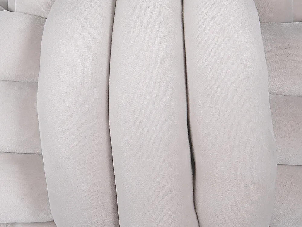 Throw Cushion MALNI 30 x 30 cm Velvet Light Grey Solid_790147