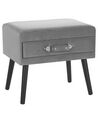 Velvet Side Table Grey EUROSTAR_719768