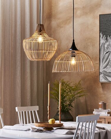 Rattan Pendant Lamp Natural MAZOWE