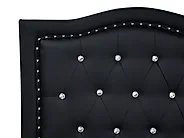 Bed Faux Leather METZ 160 x 200 cm (EU King Size) Black_1173786