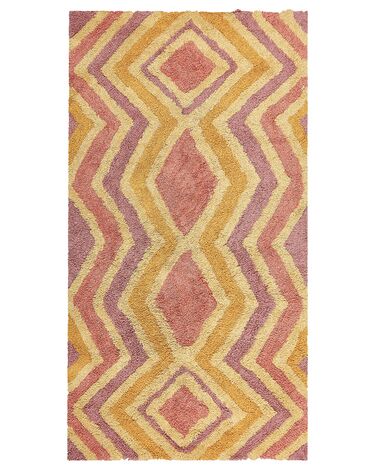 Teppich Baumwolle mehrfarbig 80 x 150 cm CANAKKALE