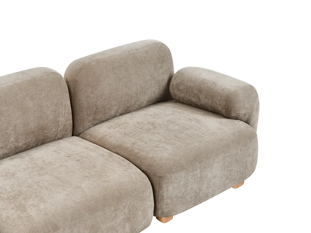 Divano modulare 2 posti AMLI Tessuto Beige_1070225