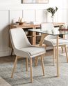 Set of 2 Dining Chairs MELFORT Light Grey