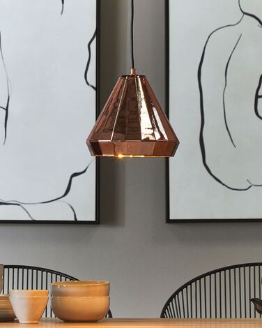 Metal Pendant Lamp Copper JAPURA