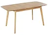 Extending Dining Table MADOX Light Oak 120/150 cm 75 cm