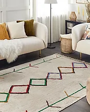 Rug CETMI Beige 160 x 230 cm Cotton_1184383