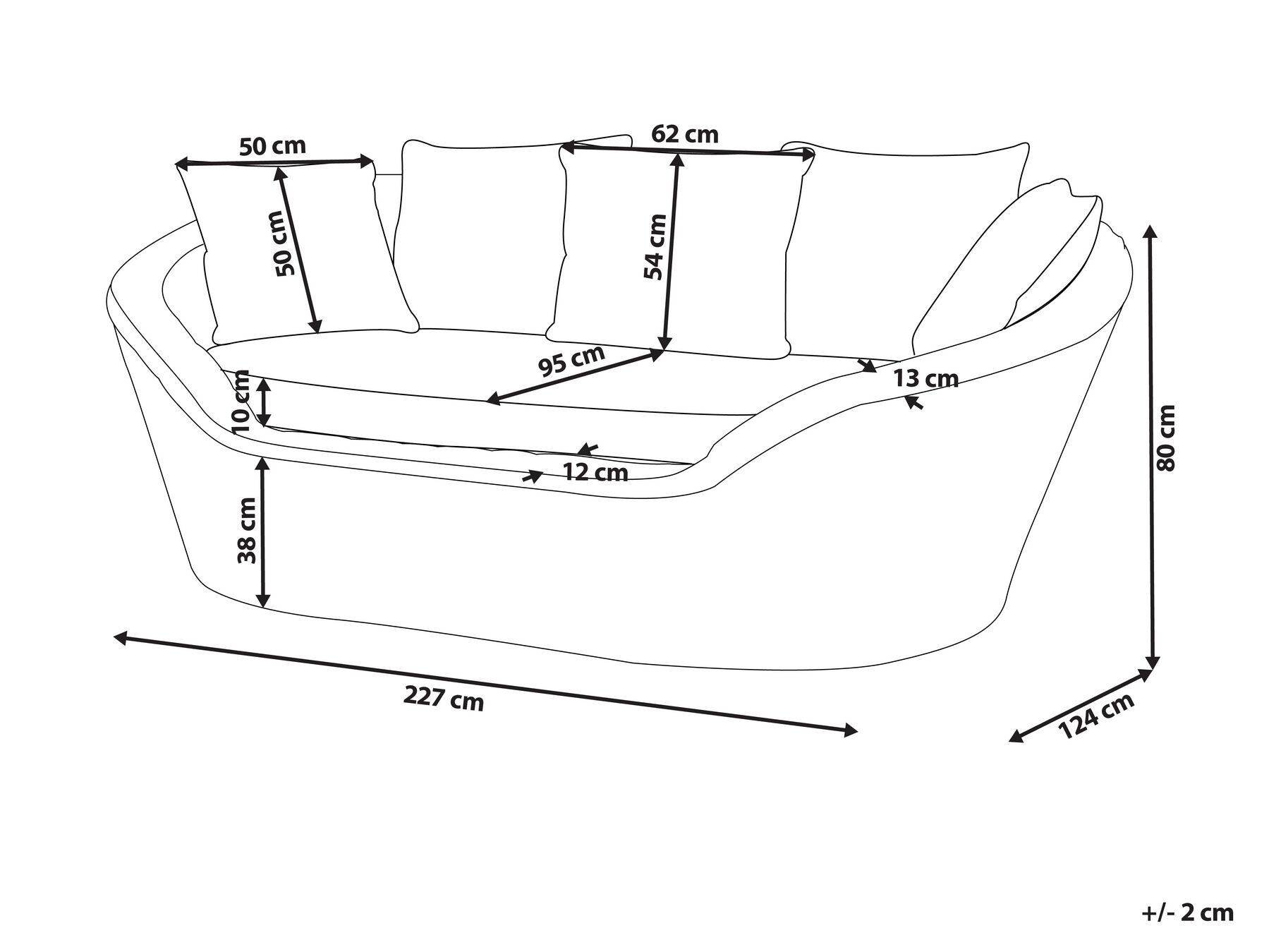 Garden Daybed CAVO Rattan Natural_910276