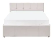 Bett mit Stauraum LAURESSES Stoff Hellbeige 120 x 200 cm_1150425