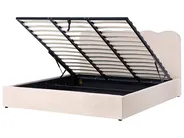 Ottoman Bed NANTERRE Boucle Beige 180 x 200 cm (EU Super King)_1019649