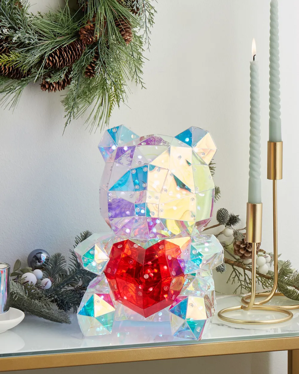 Decorazione a LED orsacchiotto RIGEL con App Multicolore_887522