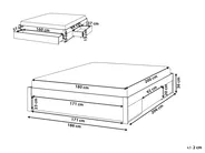 Bed with Storage Drawers without Headboard GIAT Wood White 180 x 200 cm (EU Super King)_1023357