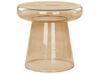 Skleněný odkládací stolek zlatý/hnědý CALDERA_883009