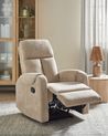 Recliner Chair with USB Port Beige SOMERO_788757