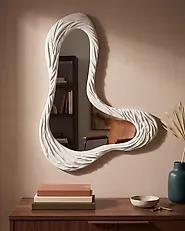 Wall Mirror GUICLAN 61 cm 83 cm White_1186022