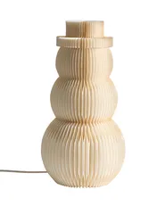 Christmas Decoration Table Lamp BANGA 51 cm Snowman Beige_1031805