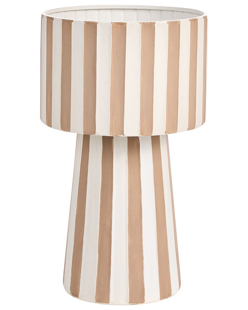 Donica BANE 30 cm Metal Biały/ beżowy