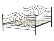 Bed Metal LYRA 140 x 200 cm (EU Double) Black_817956