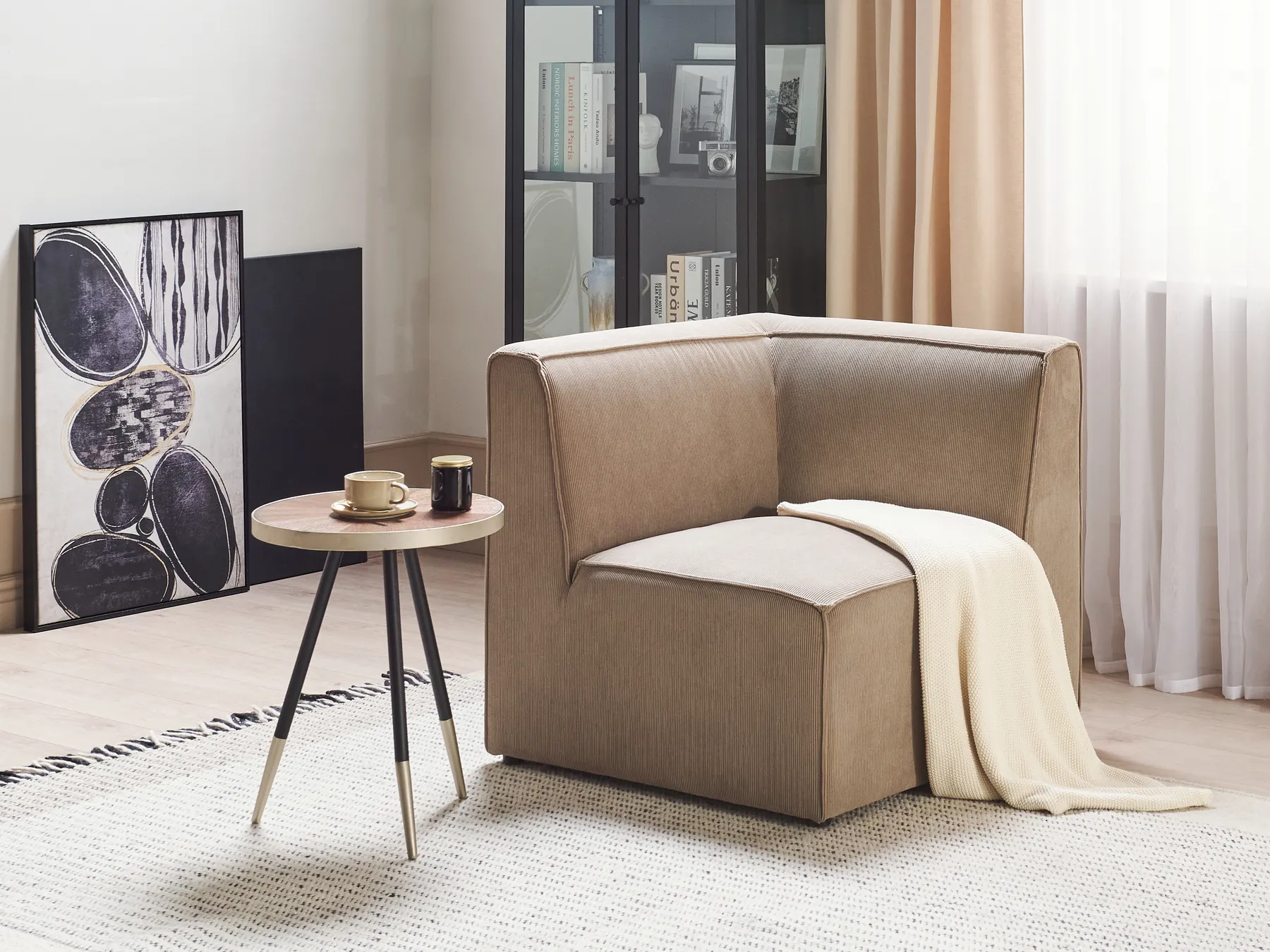 Corner Seat LEMVIG Corduroy Taupe_876011