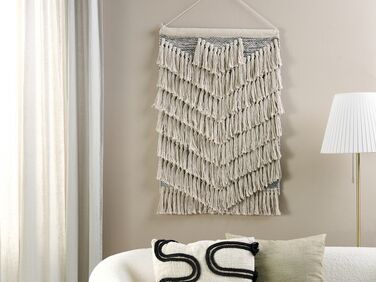 Cotton Macramé Wall Hanging  Beige KOTRA