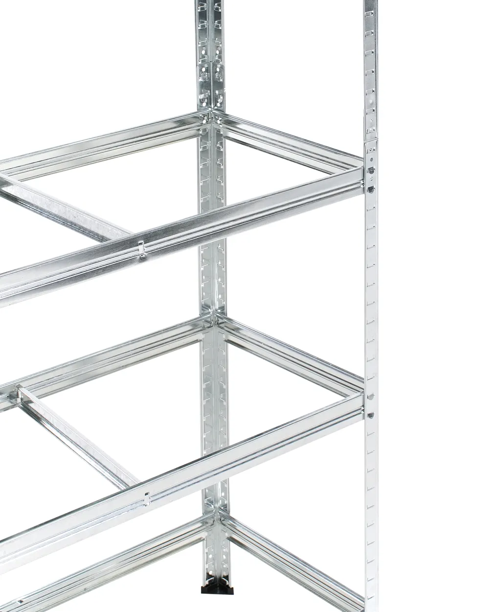 Zestaw 2 regałów magazynowych XITTA 90 cm 180 cm Metal Srebrny_978809