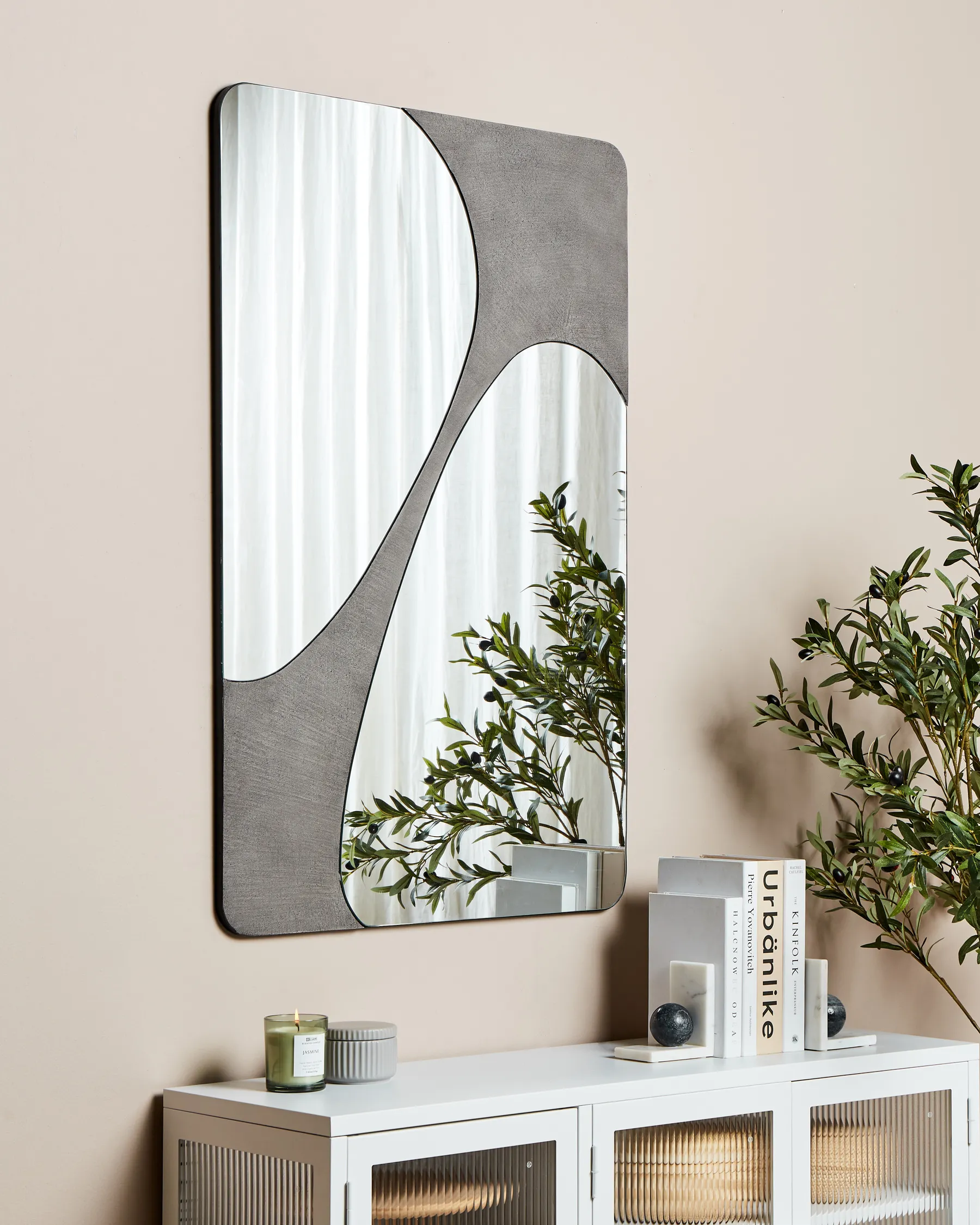 Wall Mirror ORMES 70 cm 110 cm Grey_915584