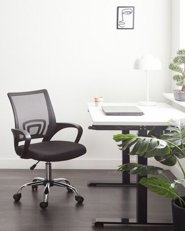 Swivel Office Chair Black SOLID