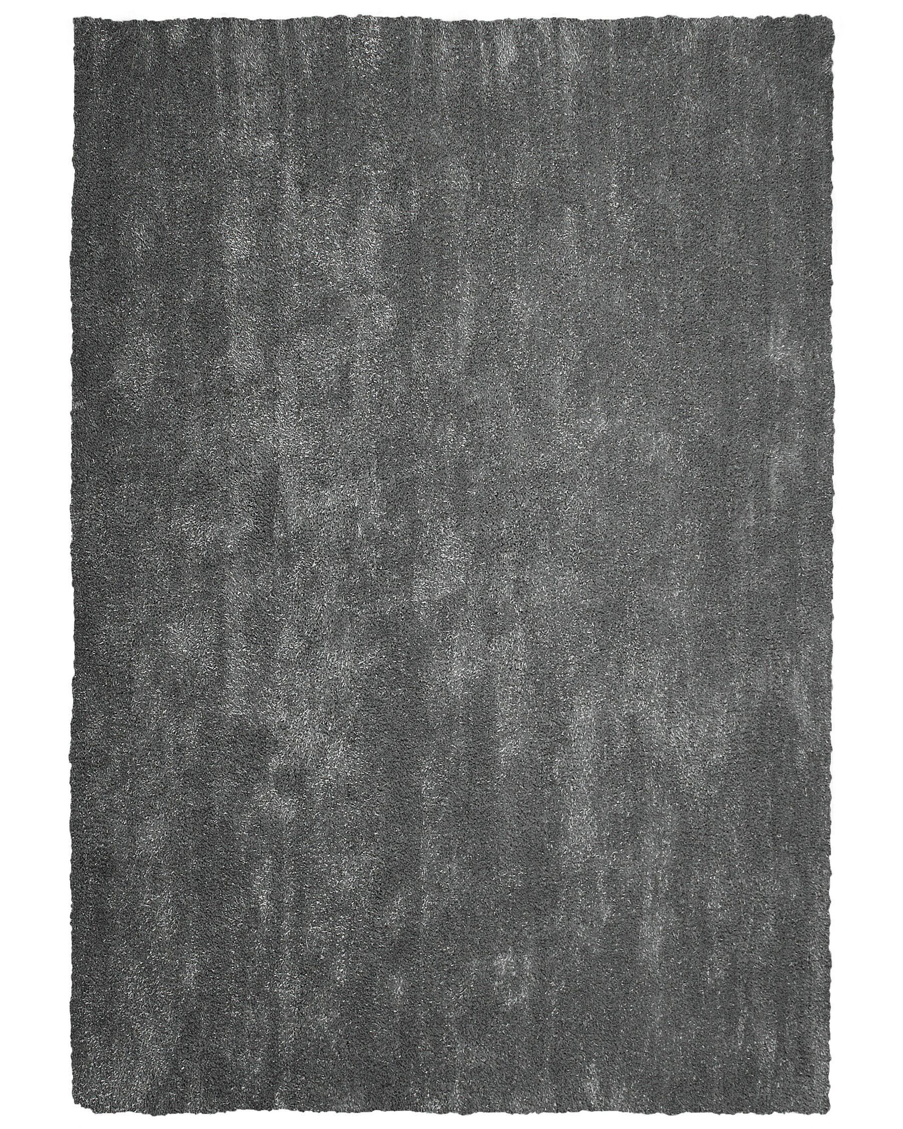 Vloerkleed polyester donkergrijs 160 x 230 cm DEMRE_683553