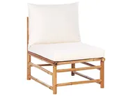 Garden Lounge Set with Table 6 Seater CERRETO Bamboo Off-White_909636
