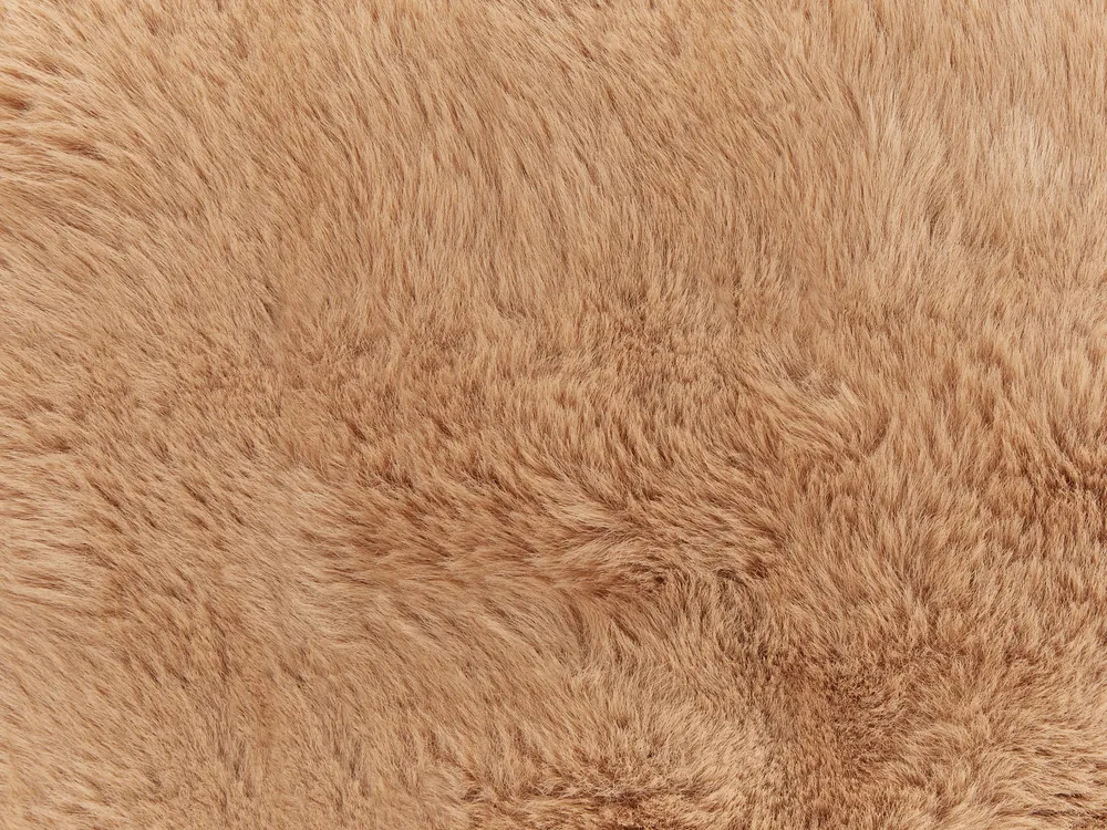 Koc SALKA Sztuczne futro 150 x 200 cm Brązowy_917347