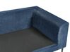 3-Sitzer Ecksofa blau rechtsseitig FLAM_934594