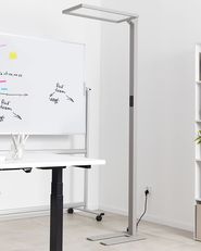 Lampadaire LED Orion Par Beliani - Métal Noir Avec Détecteur De Mouvement - Hauteur 196 Cm