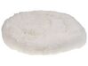 Cama para perro de piel ecológica blanco crema ⌀ 50 cm KULU_850185
