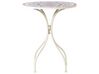 Metal Garden Bistro Table ø 60 cm White SPELLO_920075