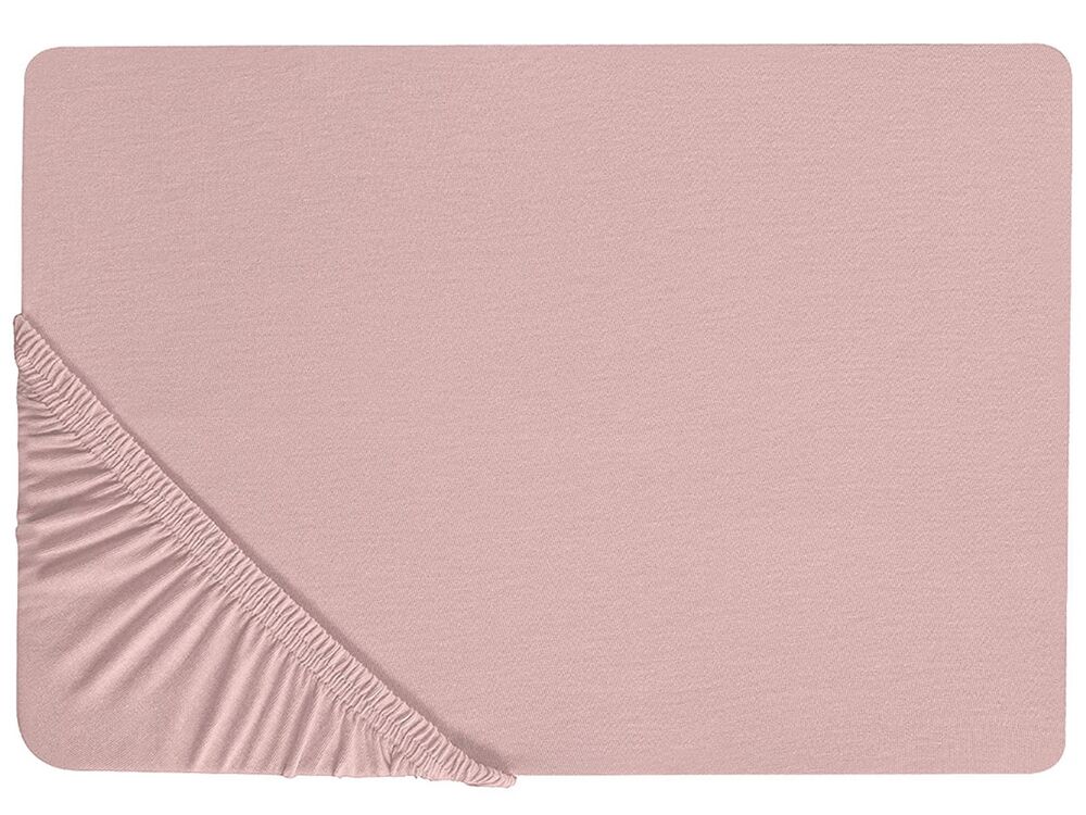Lençol-capa HOFUF 160 x 200 cm Algodão Rosa