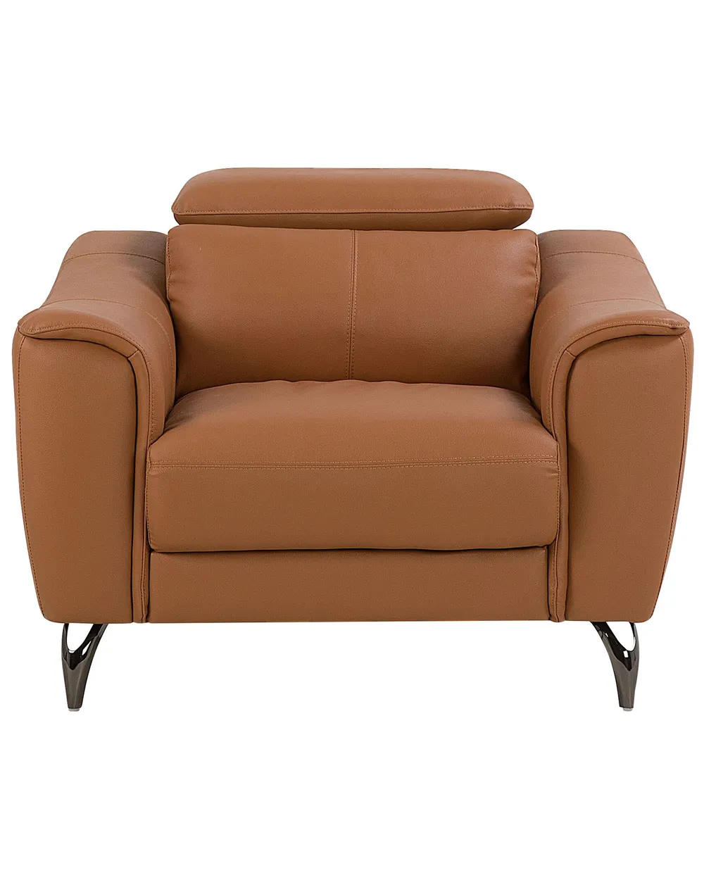 Poltrona NARWIK Pelle naturale Marrone_720578