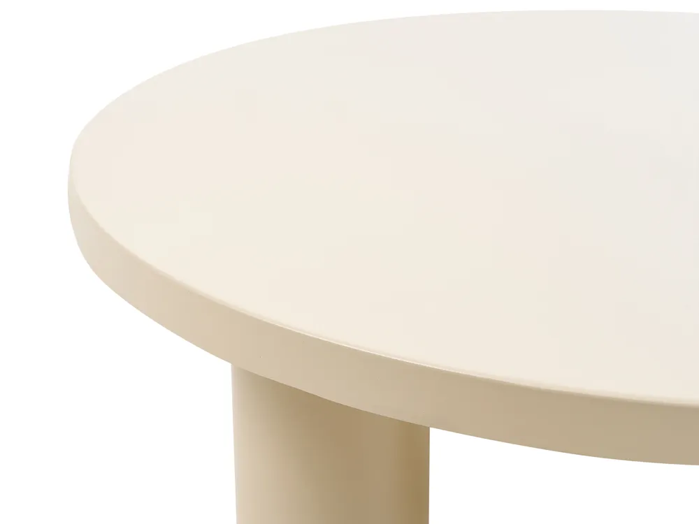 Stolik kawowy ogrodowy VIPITENO 80 cm 80 cm Metal Beżowy_1094885