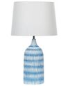 Tafellamp keramiek blauw GEORGINA_822451