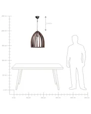 Pendant Lamp MANAIR Mango Wood Dark Brown_867719
