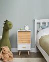 1 Drawer Wooden Bedside Table White NESIKA_934787