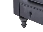 Divano 3 posti CHESTERFIELD Velluto Nero_1065202